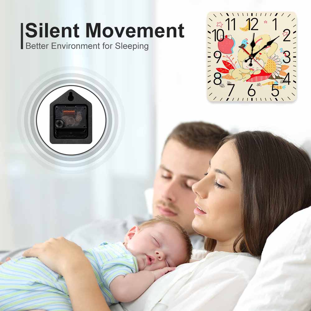 Square Wall Clock 25x25 Mexican Tbb001