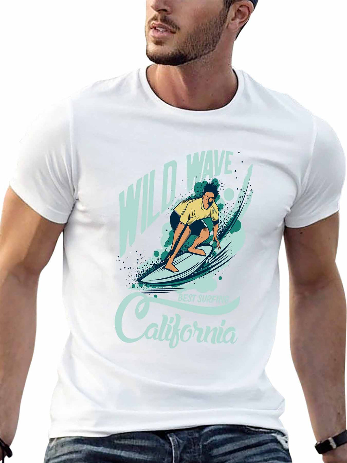 Double Sided Print Short Sleeve T Shirt Tbb001