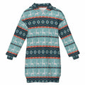 Kids Long Hooded Sweatshirt No Drawstring Mxu040