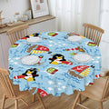 Round Tablecloth Lace Trim Free Shipping