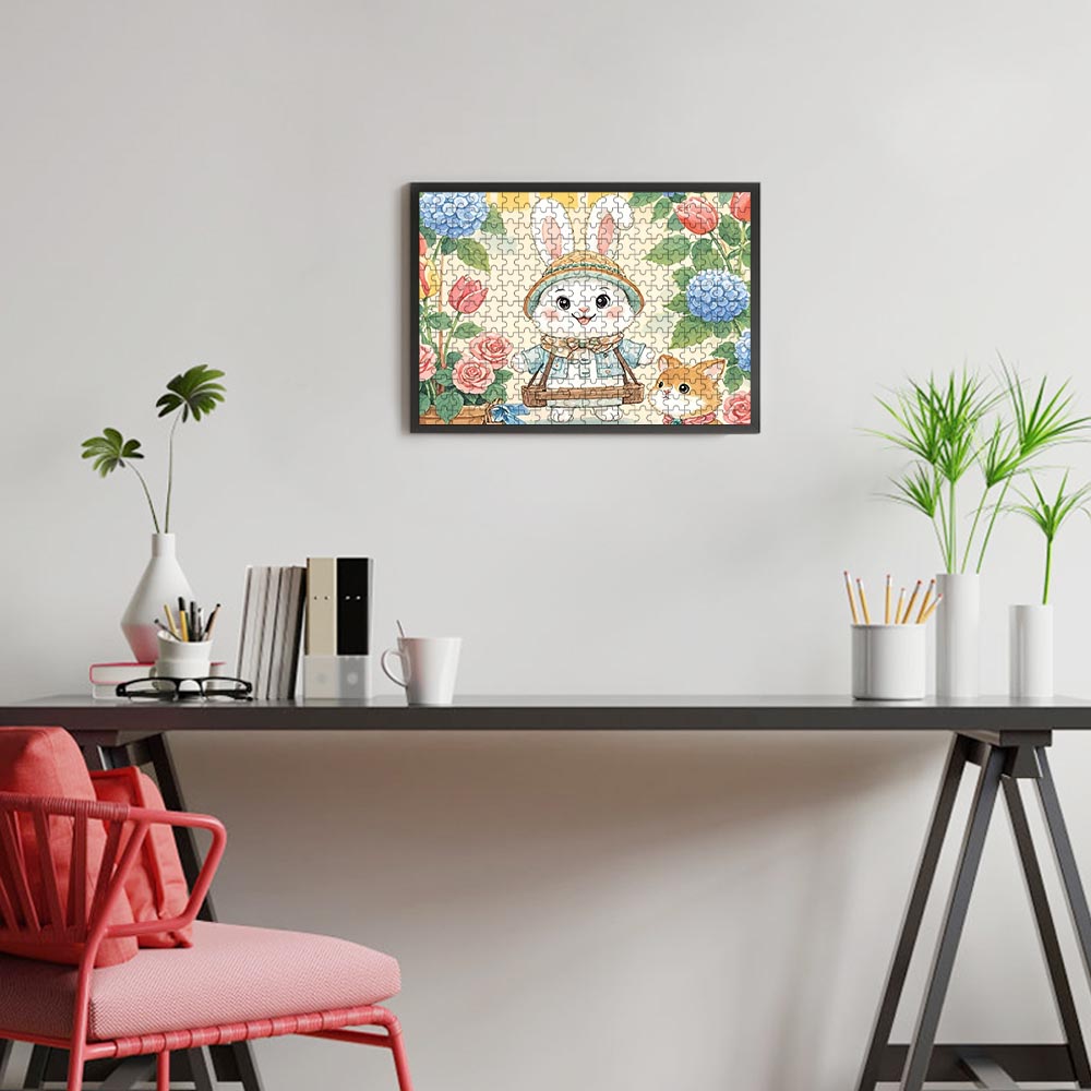 Wooden Puzzle Horizontal Single Image
