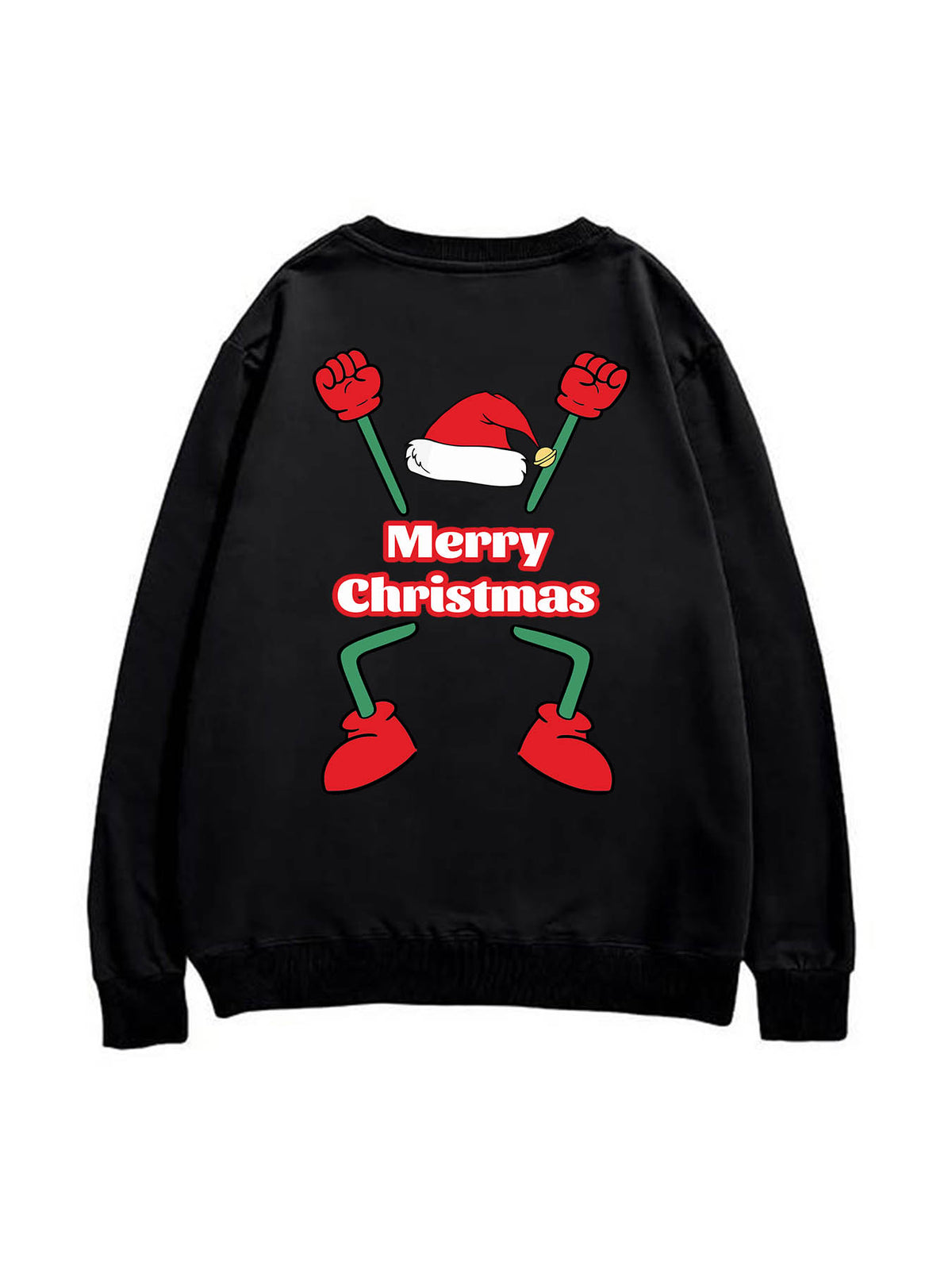 Round Neck Heat Transfer Sweatshirt Double Sided Print