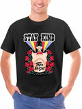 Cotton Short Sleeve T Shirt Single Sided Print