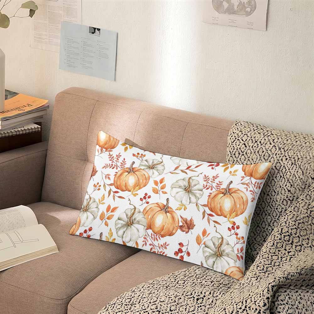 Flax Fabric Pillow Cover