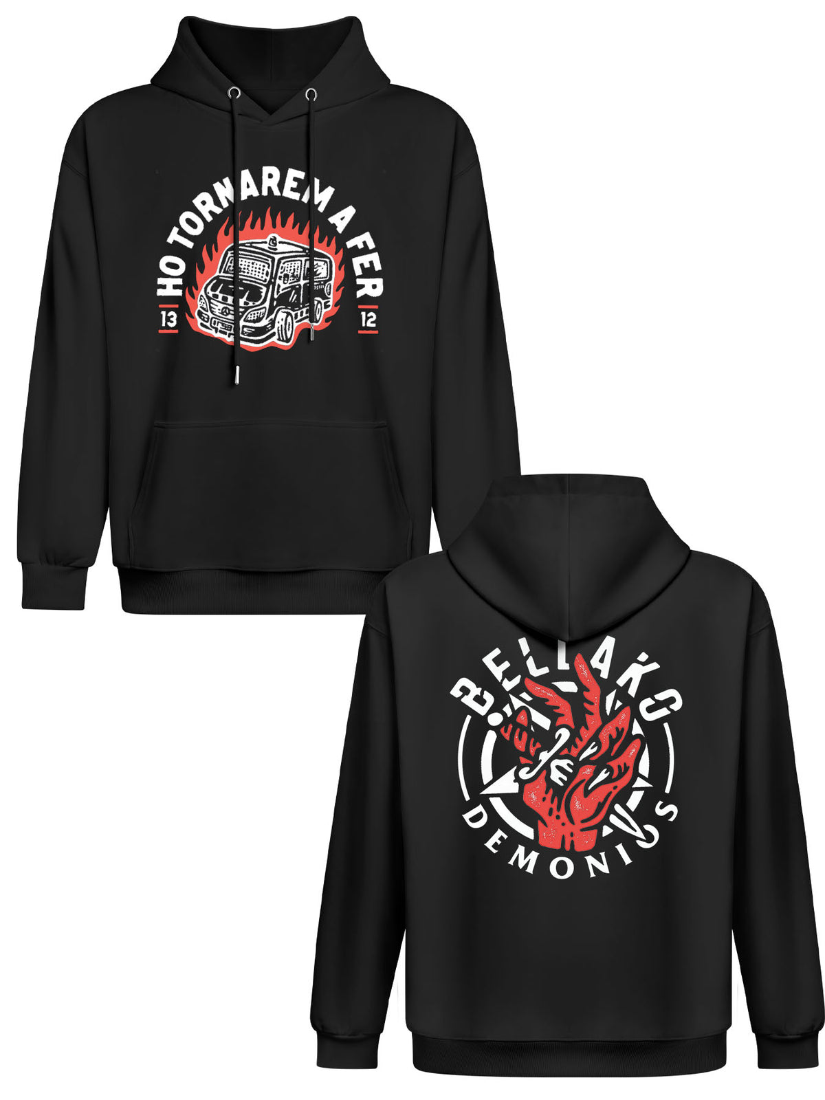 Hoodie Double Sided Print Japanese Ship