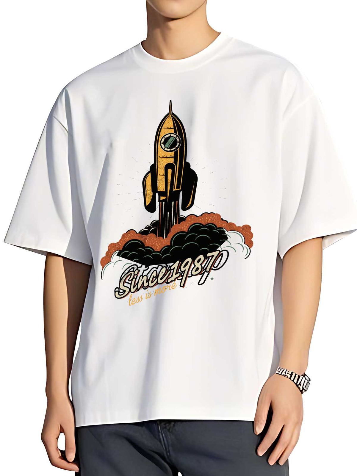 Double Sided Print Short Sleeve T Shirt Tbb001