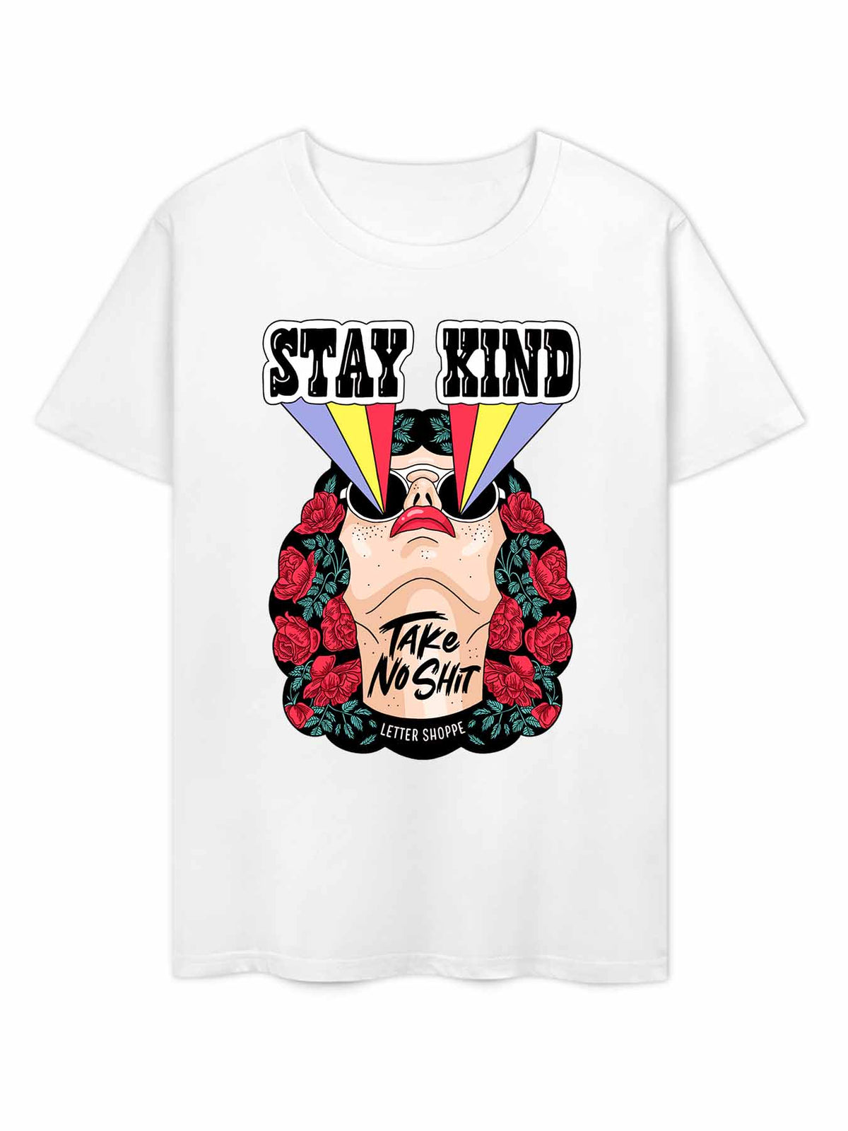 Cotton Short Sleeve T Shirt Single Sided Print