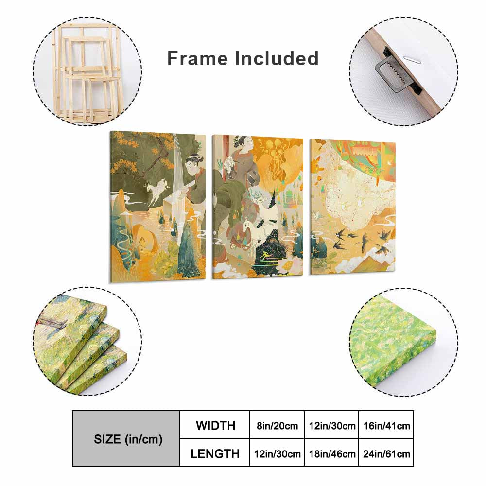 Decorative Frame Painting Vertical 2 3 Ratio