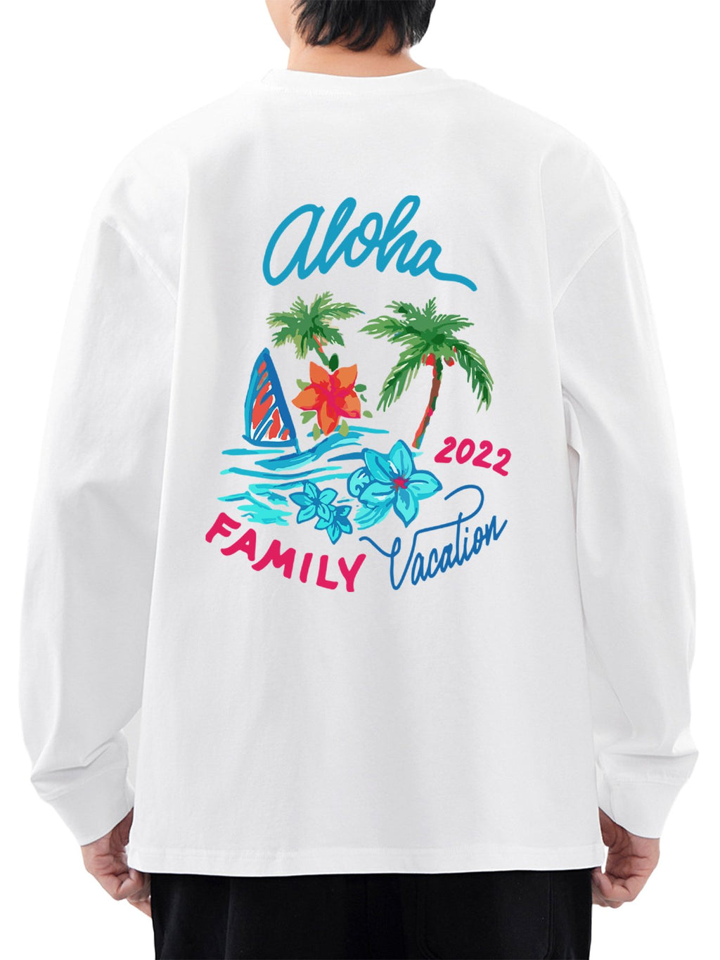 Cotton Long Sleeve Tee Single Sided Print Tbb001 Japanese