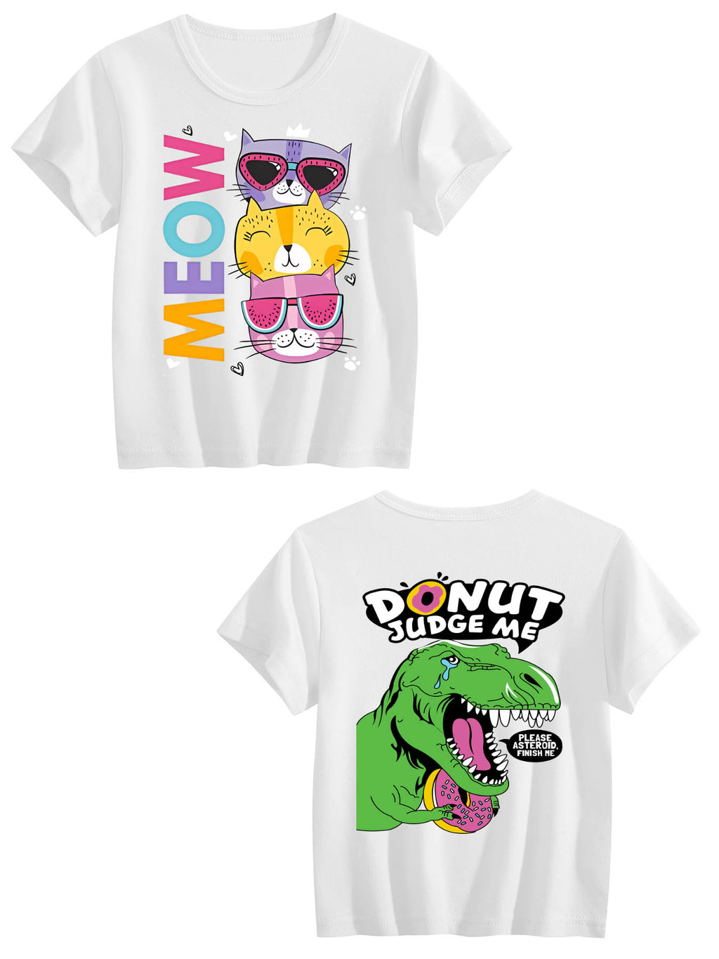 Double Sided Print Kids T Shirt Tbb001