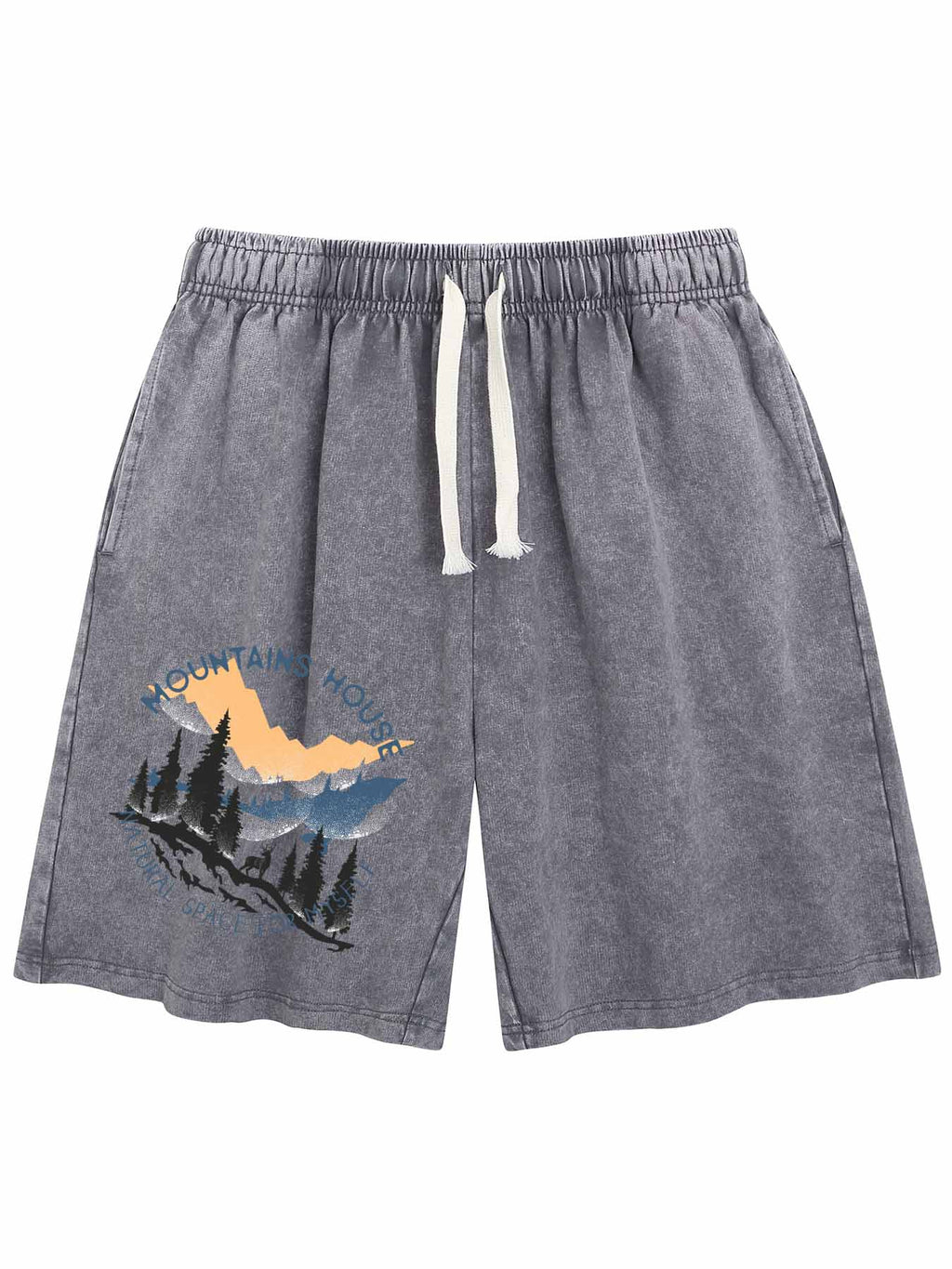 Water Wash Shorts Single Sided Print Tbb001