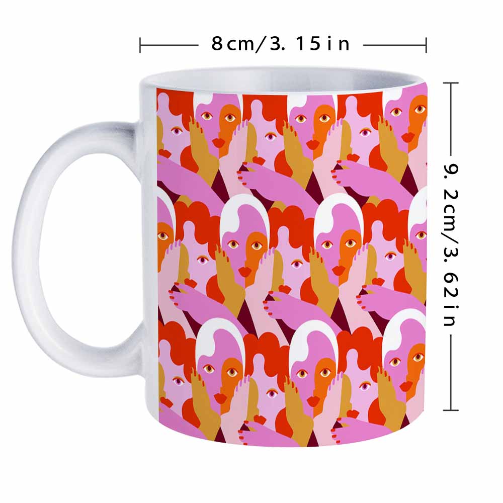 Full Color Print White Mug Us Direct Ship