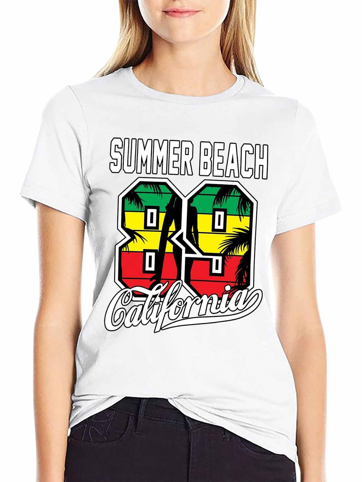Multicolor Adult Sublimation Short Sleeve T Shirt Tbb001