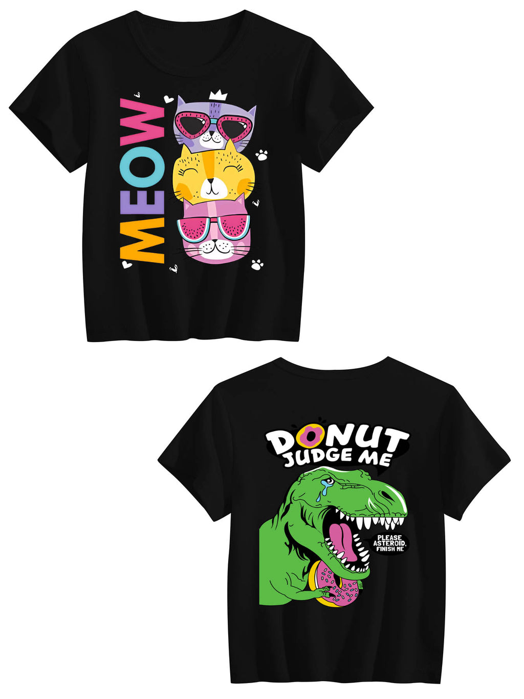 Double Sided Print Kids T Shirt Tbb001