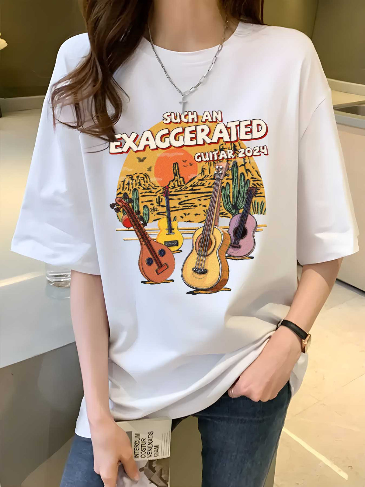 Mexican Fit Tee Metp001 Women V Neck Single Sided Print