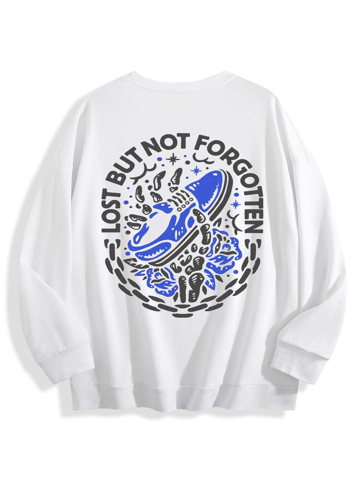 Round Neck Sweatshirt Back Print