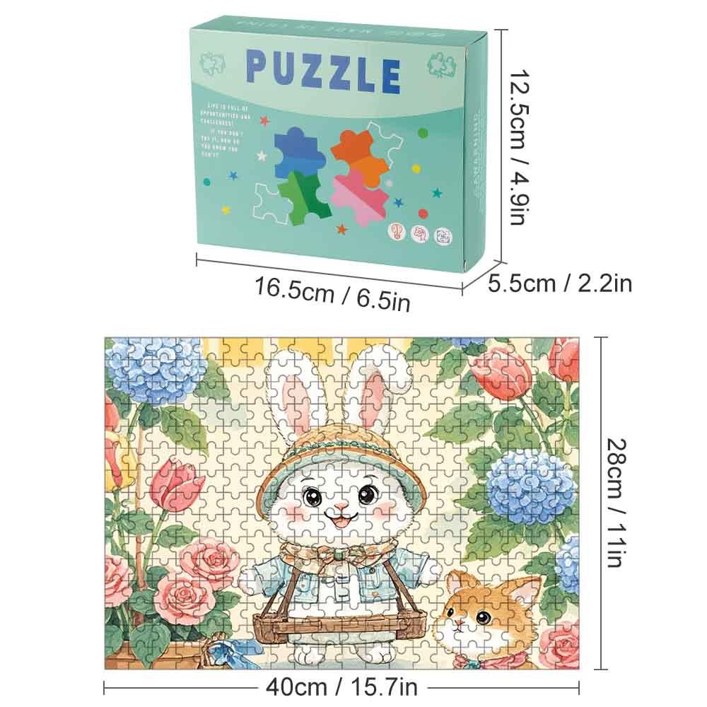 Wooden Puzzle Horizontal Single Image