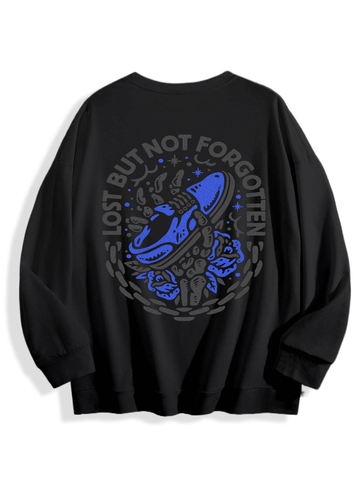 Round Neck Sweatshirt Back Print