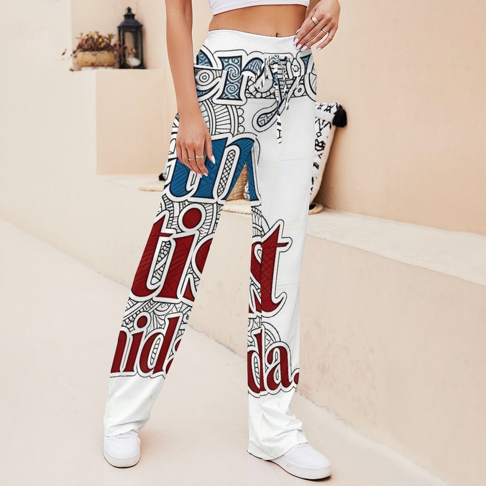 Straight Lace Up Yoga Pants (#099712)