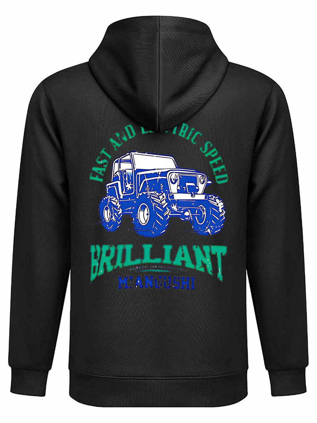Canadian Fleece Hoodie Back Print Tbb001
