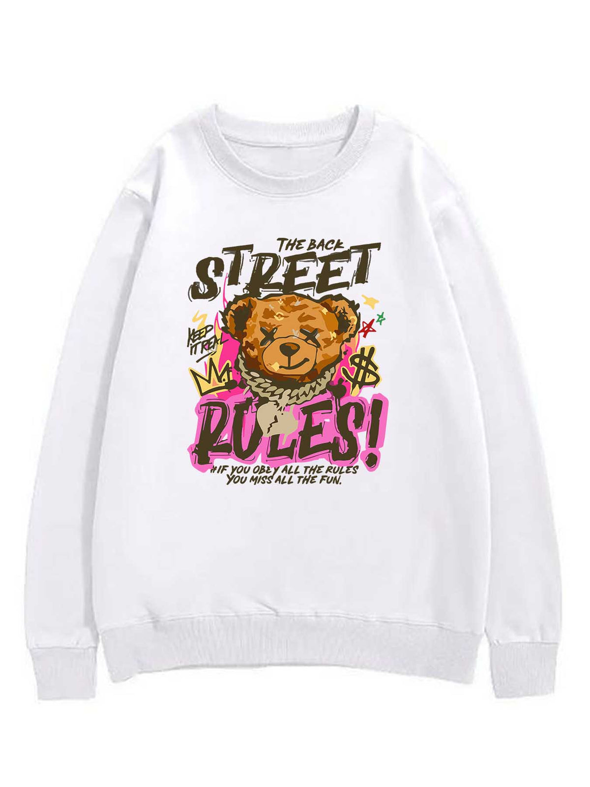 Double Sided Print Round Neck Sweater Tbb001 Japanese