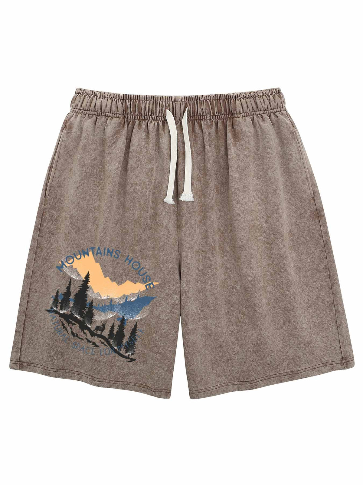 Water Wash Shorts Single Sided Print Tbb001