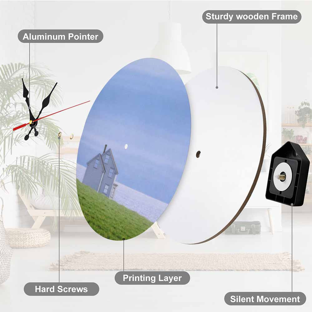 Round Wall Clock No Markings Free Shipping Usa