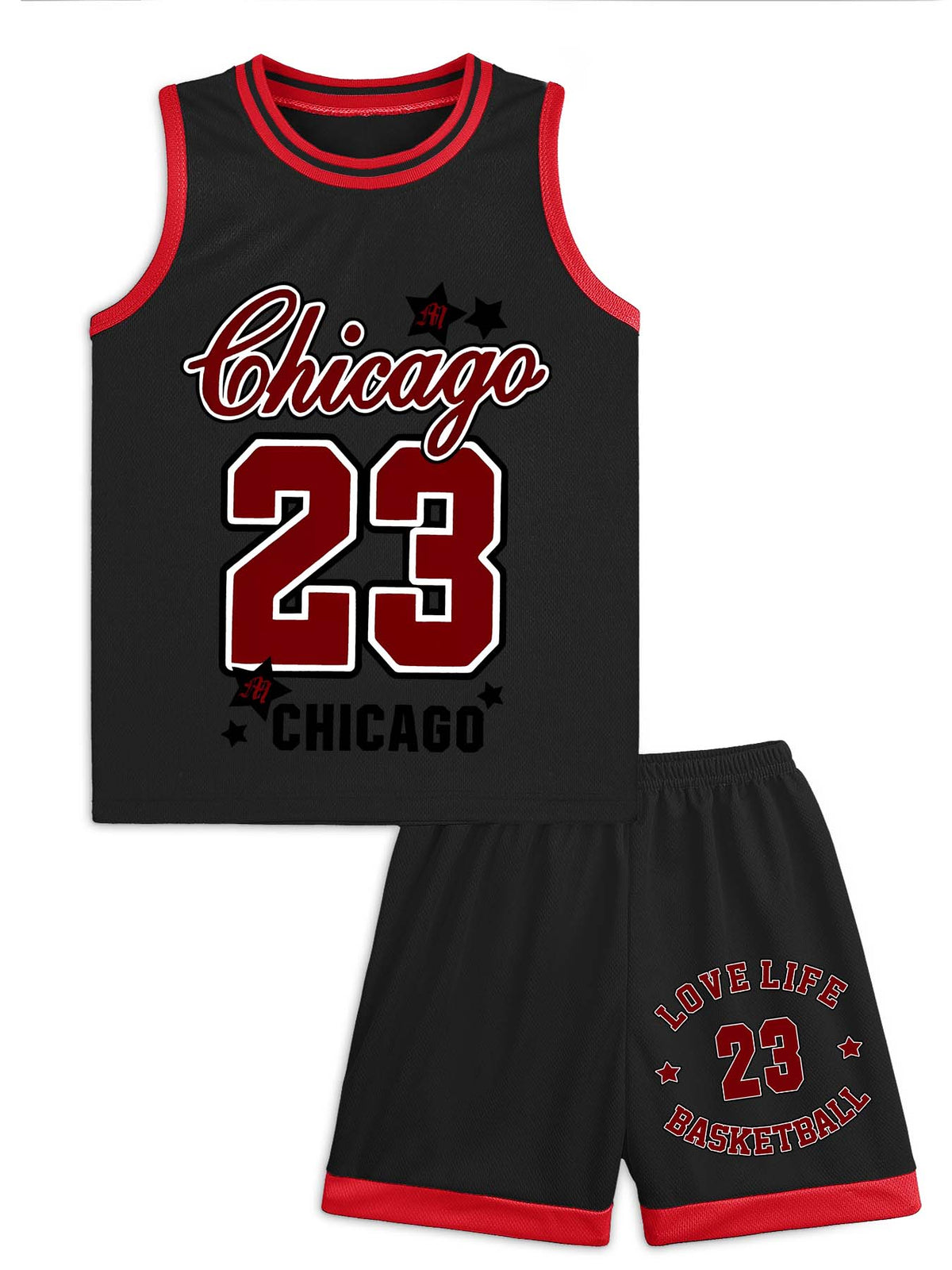 Kids Basketball Uniform Set Tbb001 Us Ship