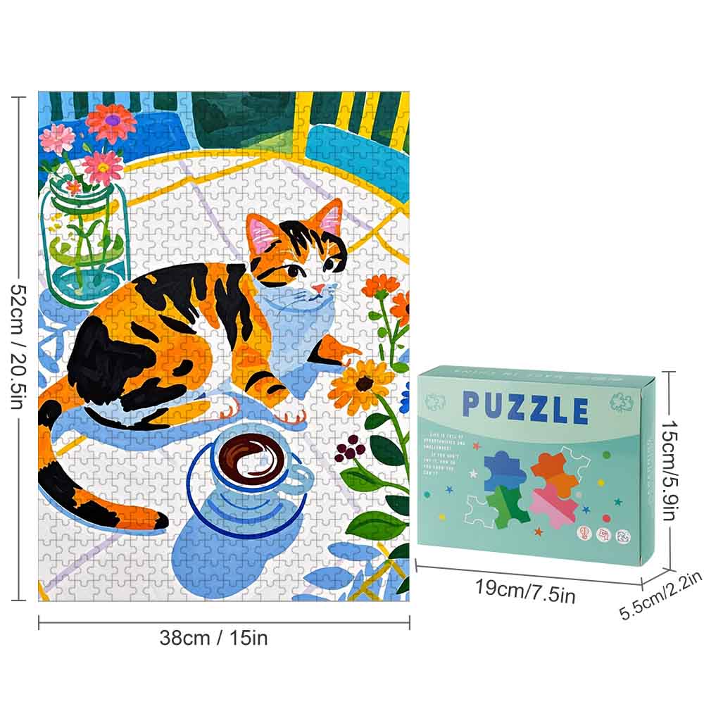 Wooden Puzzle Vertical Single Image