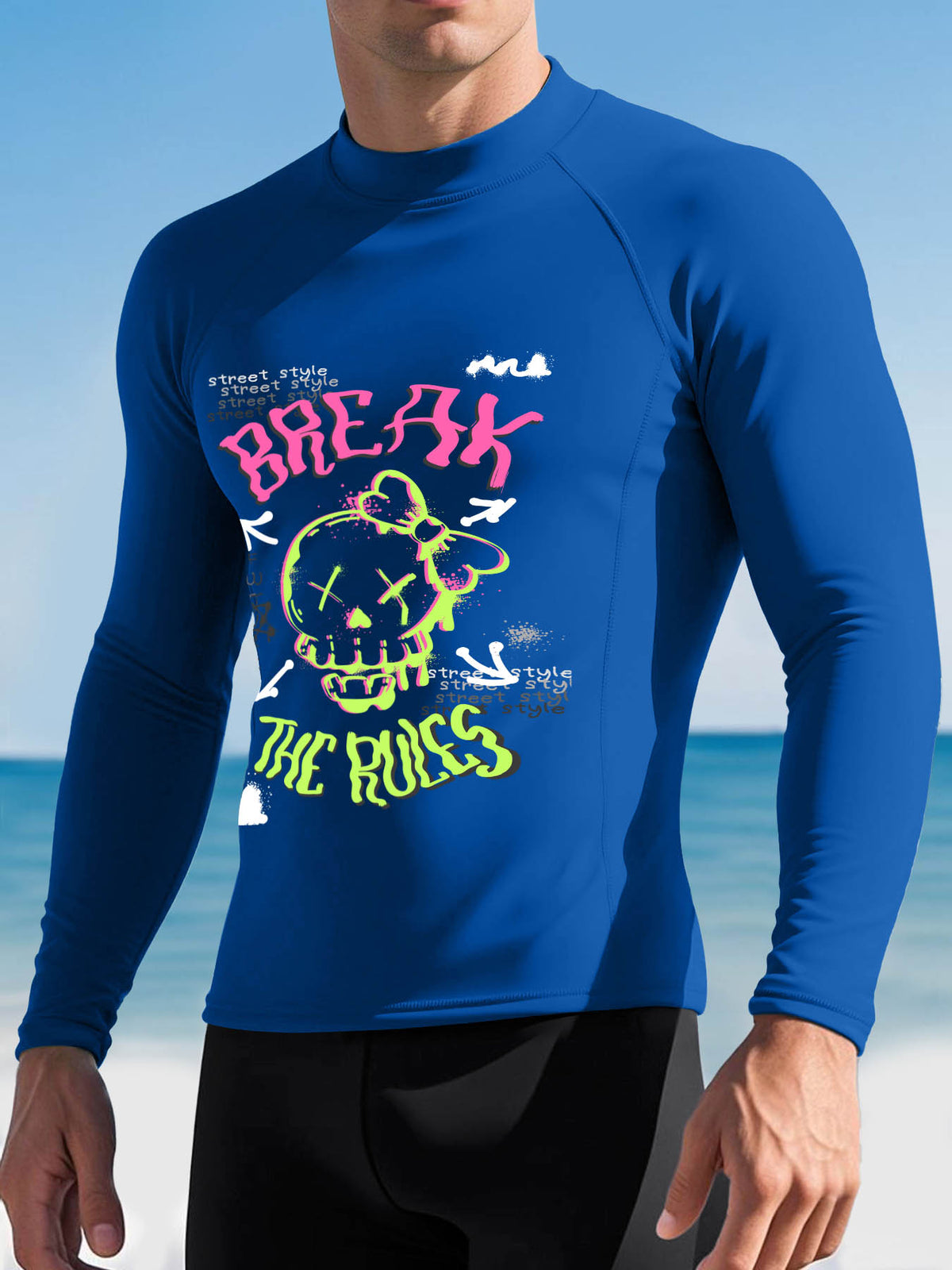 Mens Long Sleeve Surf Shirt Tbb001