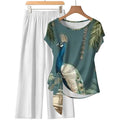 Strap top wide leg pants set