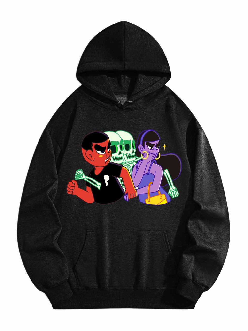 Hooded Pullover with Drawstring Tbb001 Us Ship