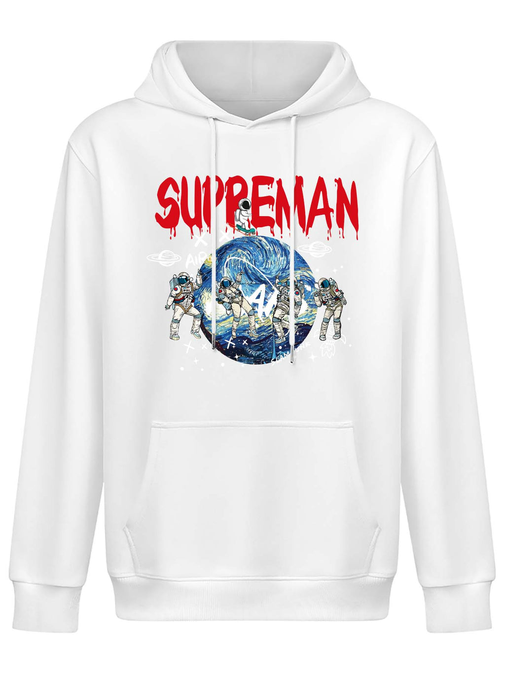 Fleece Hoodie Front Print Canadian Direct Ship