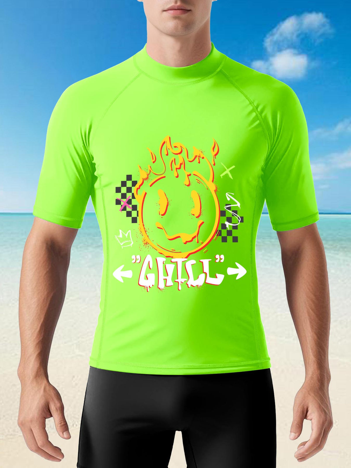 Mens Short Sleeve Surf Shirt Tbb001