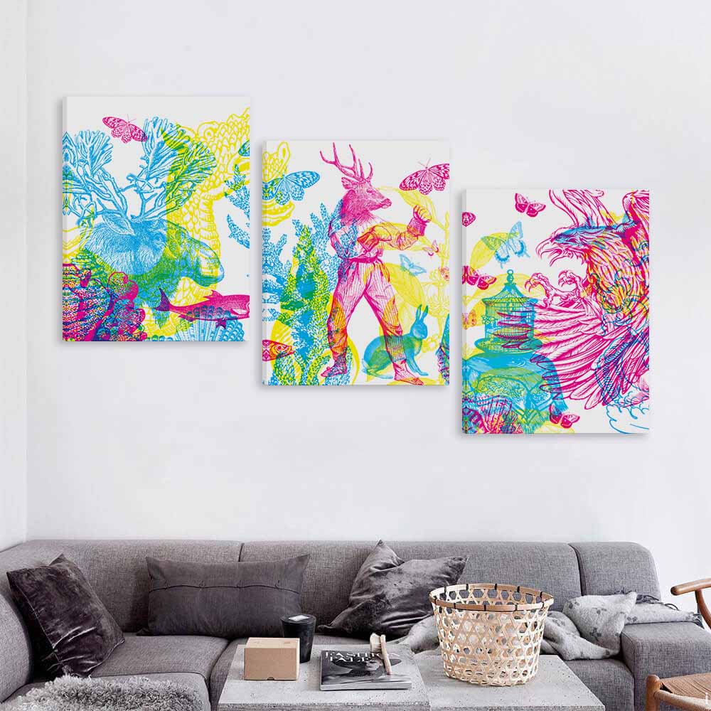 Decorative Frame Painting Vertical 3 4 Ratio