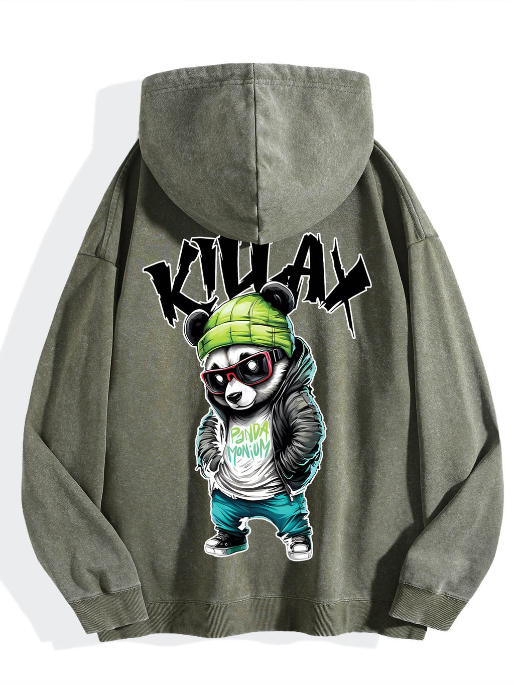 Faded Hoodie Single Sided Print Tbb001
