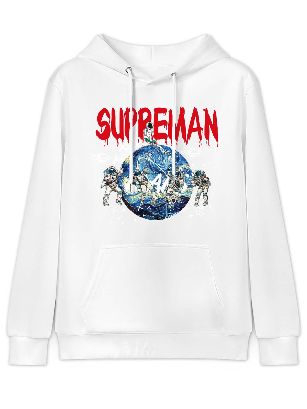 Fleece Hoodie Front Print Canadian Direct Ship