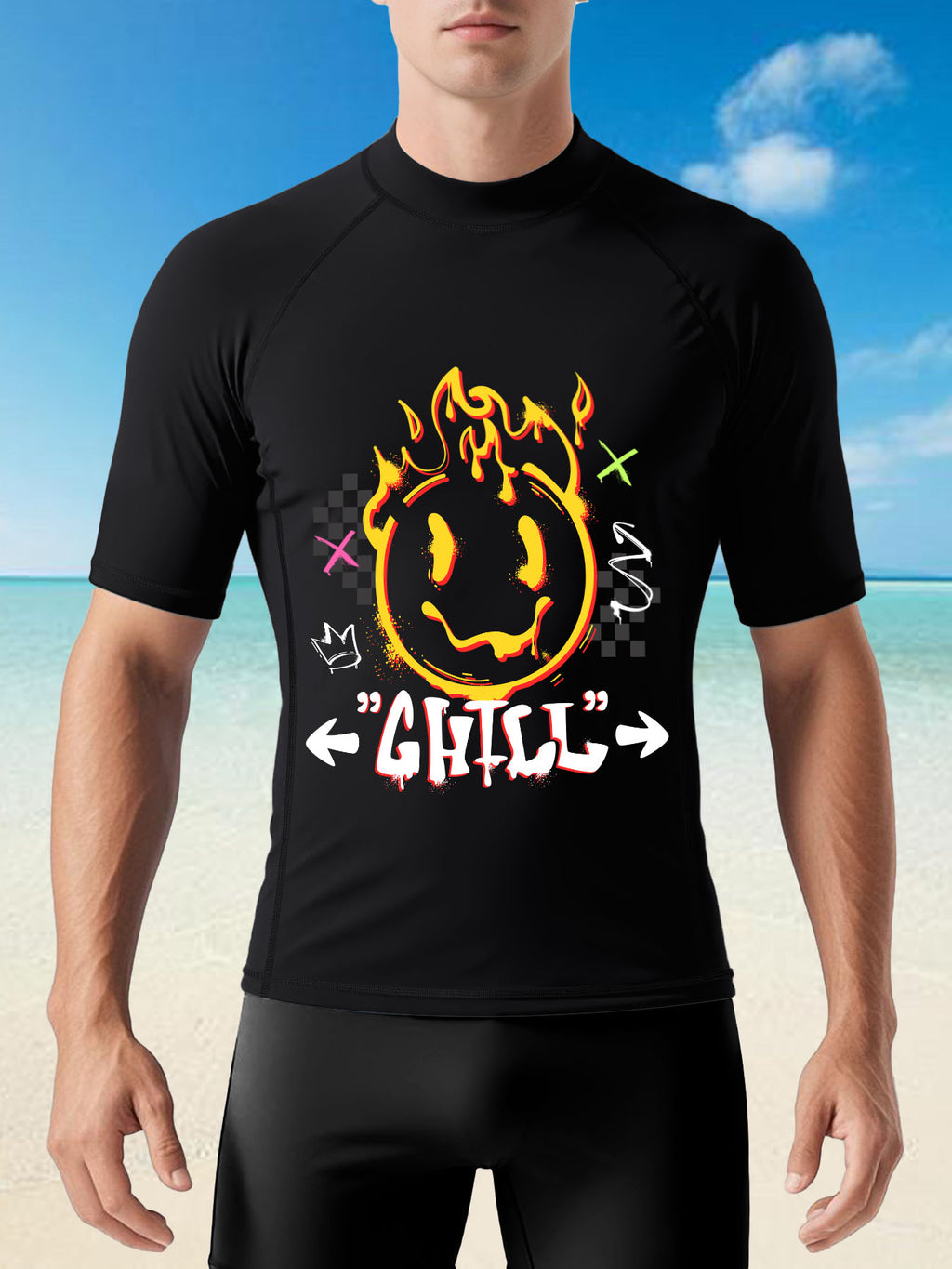 Mens Short Sleeve Surf Shirt Tbb001