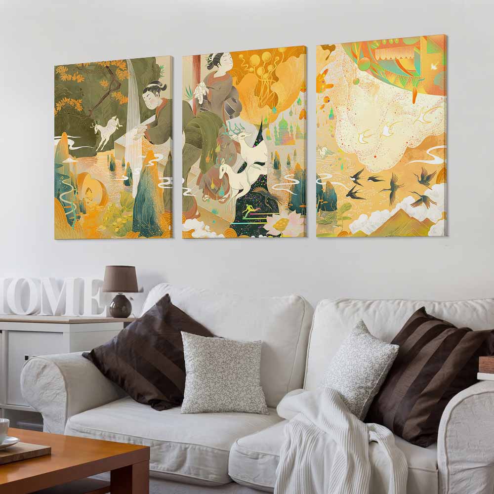 Decorative Frame Painting Vertical 2 3 Ratio