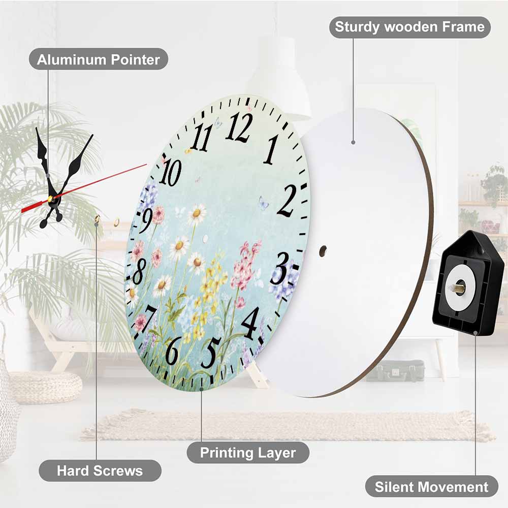 Round Wall Clock with Scale Free Shipping Usa