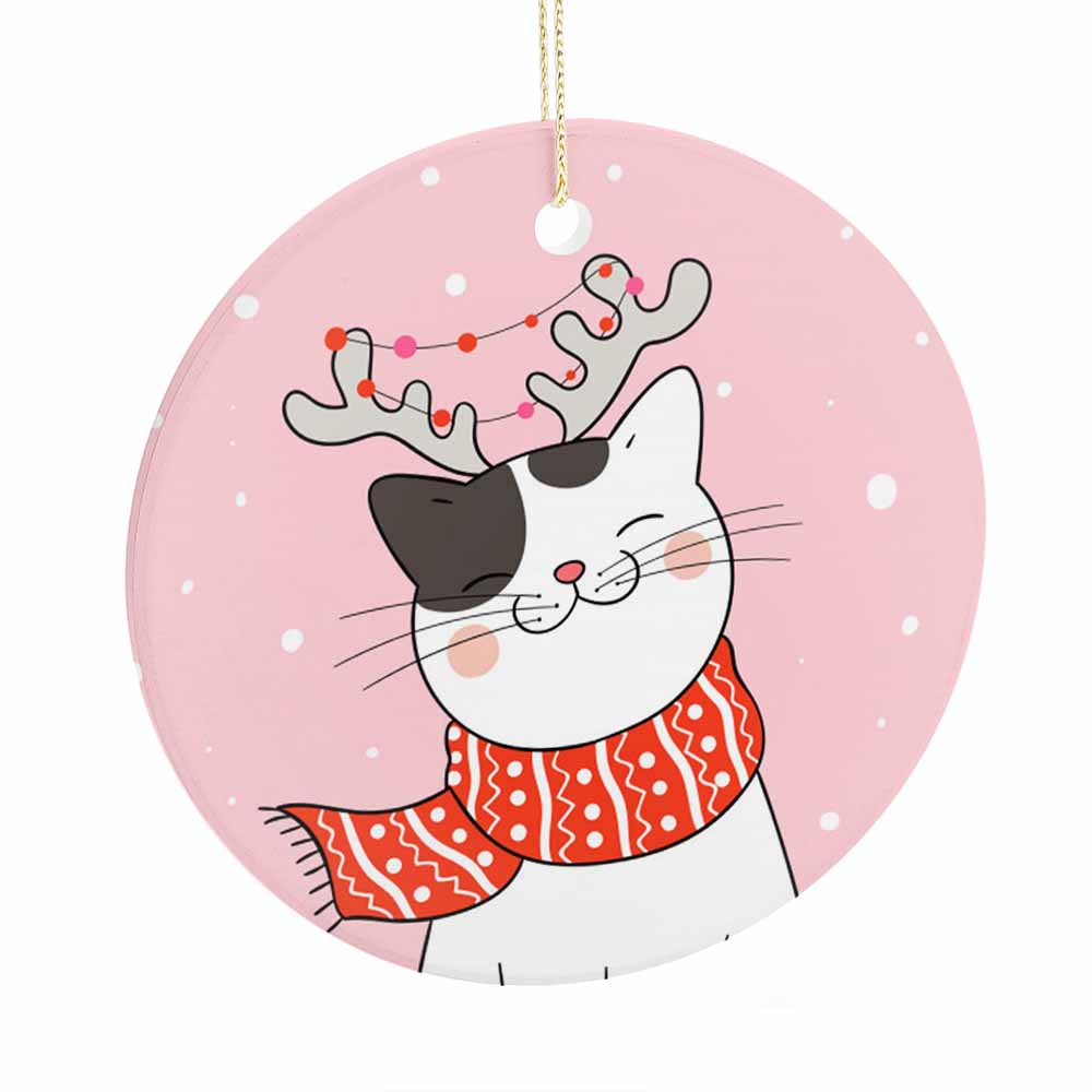 Ceramic Round Ornament Single Sided