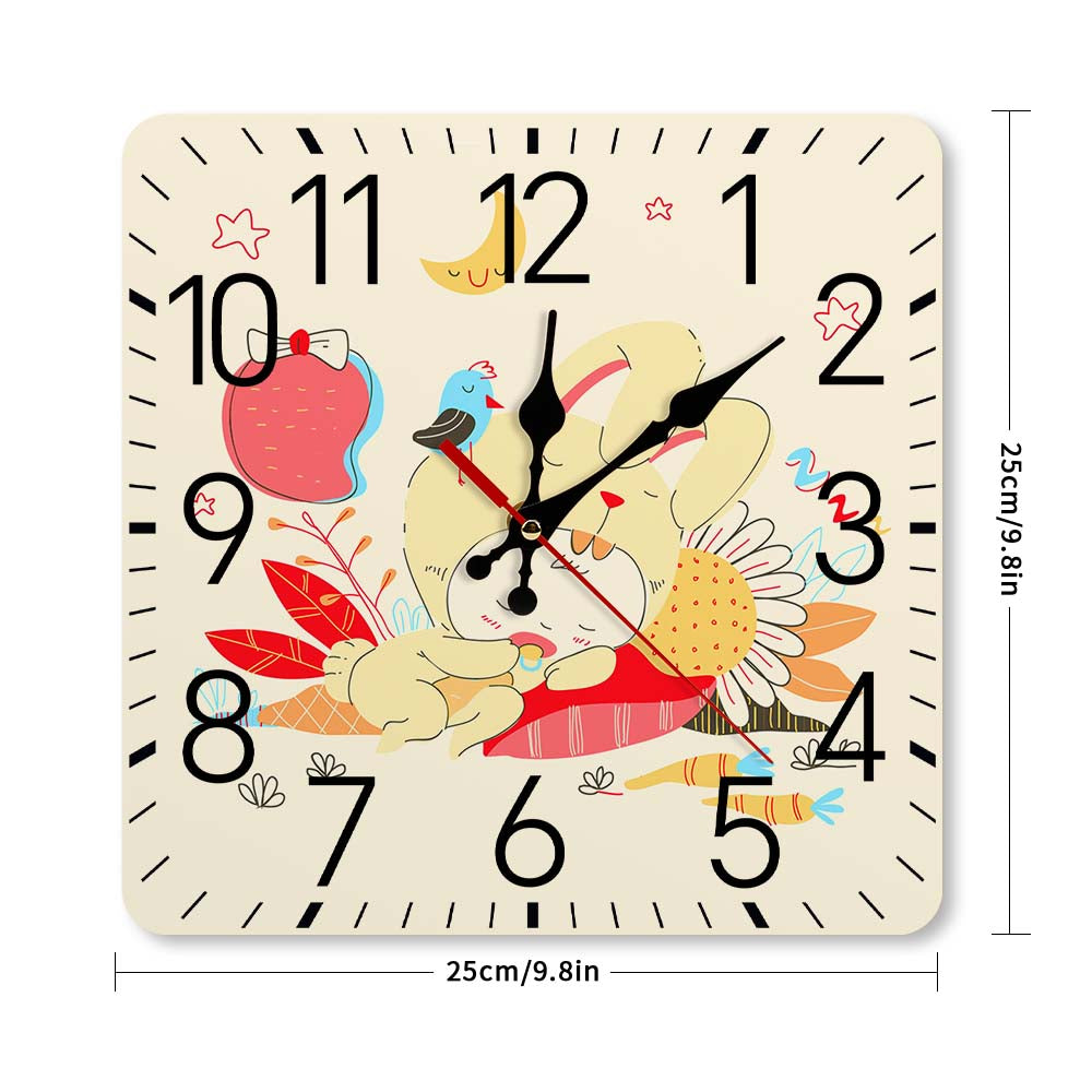 Square Wall Clock 25x25 Mexican Tbb001
