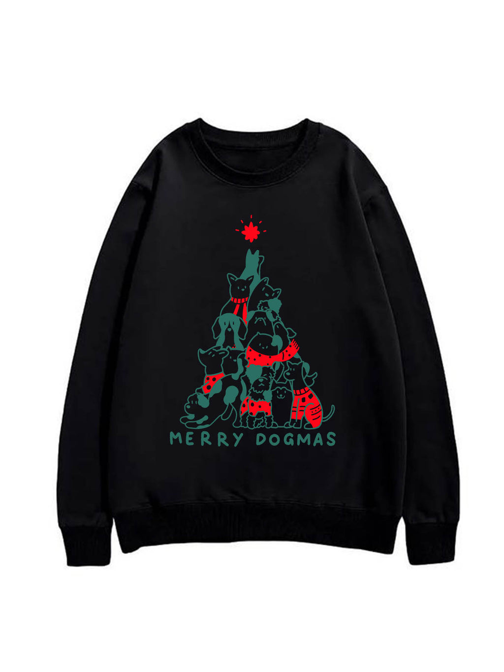 Round Neck Heat Transfer Sweatshirt Double Sided Print