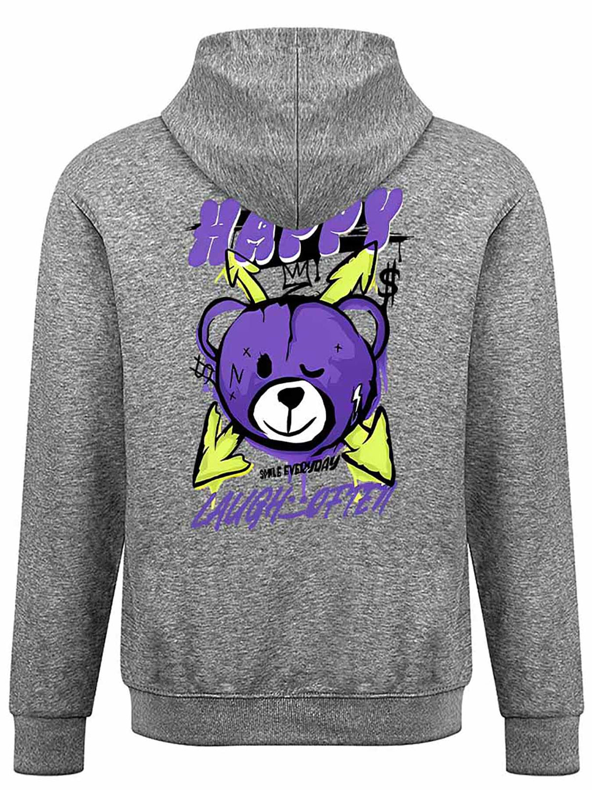 Fleece Lined Hoodie Double Sided Print Tbb001