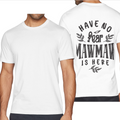 Uk/eu Size 100% Cotton T-shirt (back Heat Transfer Print)