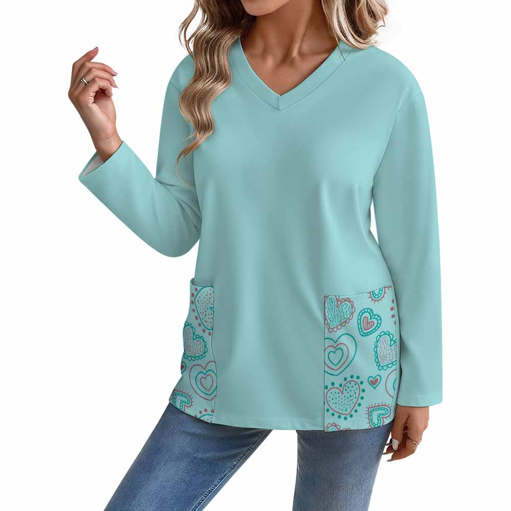 Long Sleeve Caregiver Uniform Sds-cxhgf Simple Model