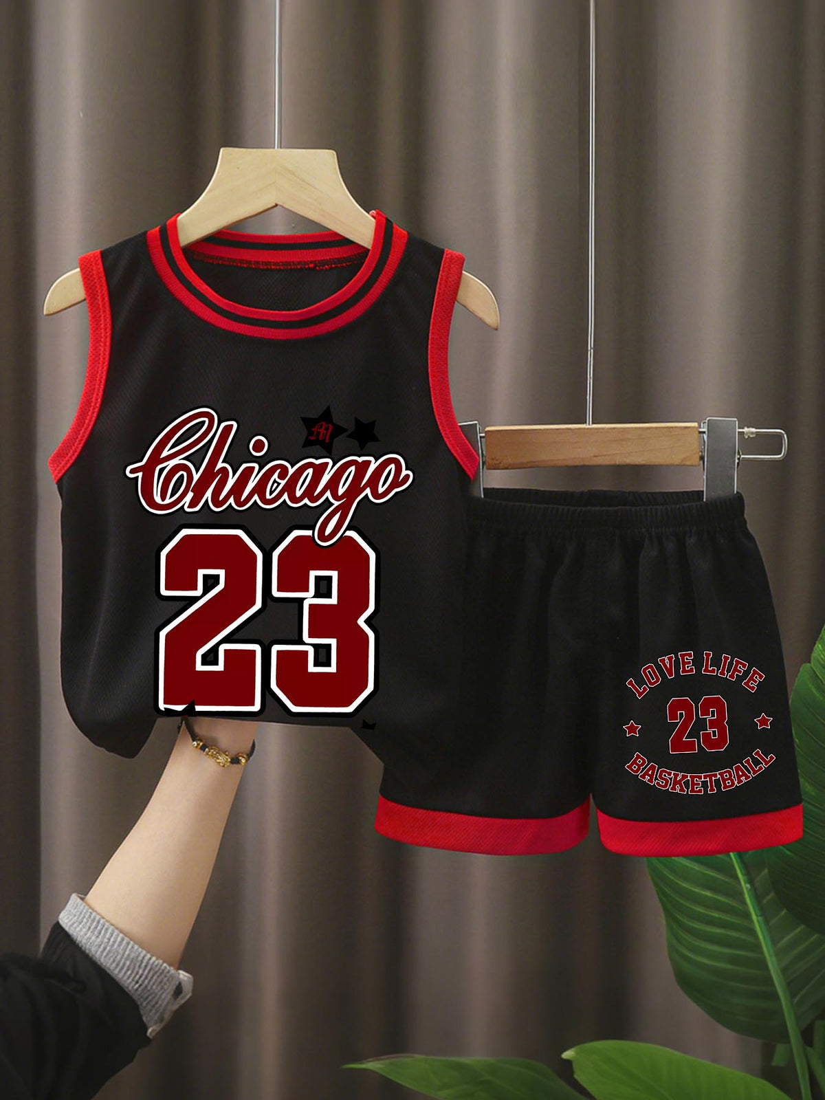 Kids Basketball Uniform Set Tbb001 Us Ship