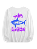 Round Neck Long Sleeve T Shirt Back Print