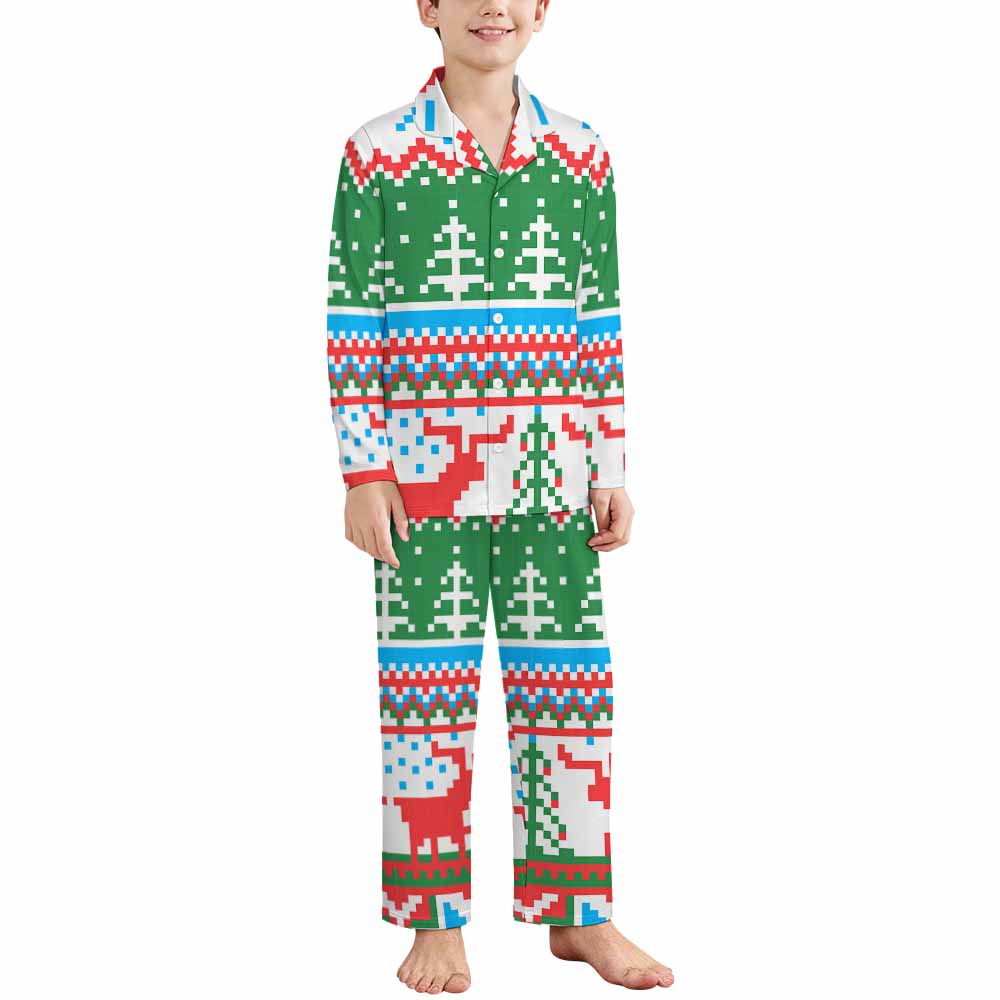 Kids Long Sleeve Pajama Set Lm125
