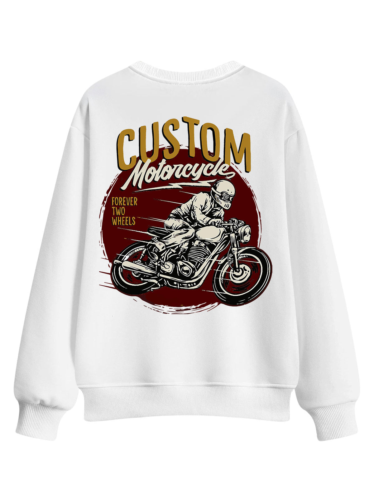 Round Neck Sweatshirt Double Sided Print Tbb001